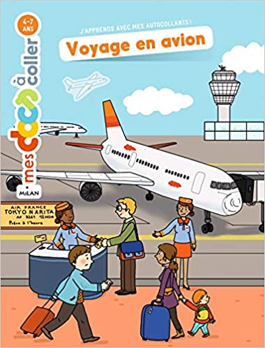 Livre autocollants - Voyage en avion