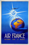 Affiche Air France "Rayonne sur le monde"