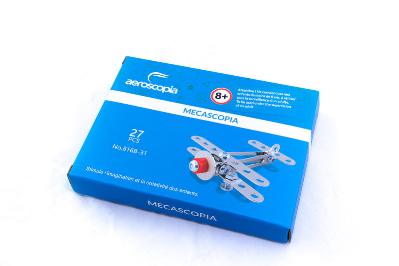 Avion métal Mécascopia gris