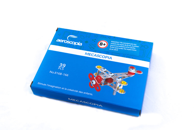 Avion à hélices en métal Mécascopia